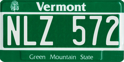VT license plate NLZ572