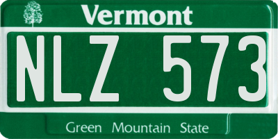 VT license plate NLZ573