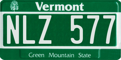 VT license plate NLZ577