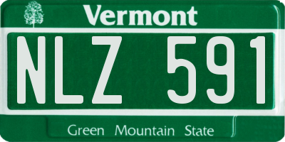 VT license plate NLZ591