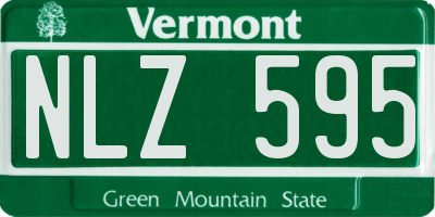 VT license plate NLZ595