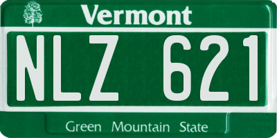 VT license plate NLZ621