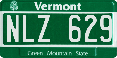 VT license plate NLZ629