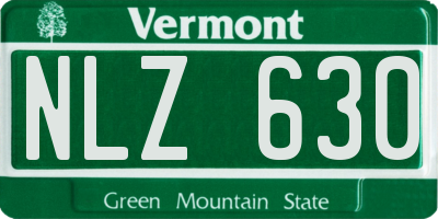 VT license plate NLZ630