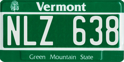 VT license plate NLZ638