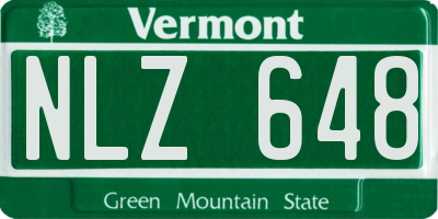 VT license plate NLZ648