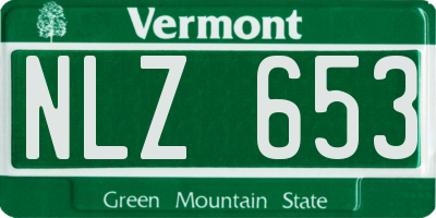 VT license plate NLZ653