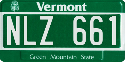 VT license plate NLZ661