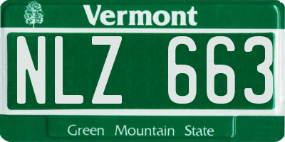 VT license plate NLZ663