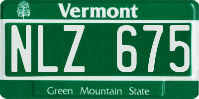 VT license plate NLZ675