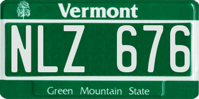 VT license plate NLZ676
