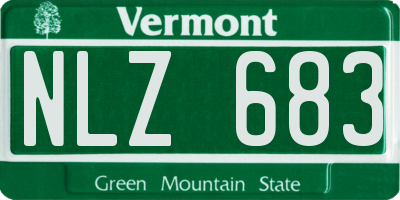 VT license plate NLZ683