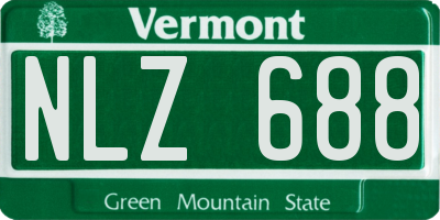 VT license plate NLZ688
