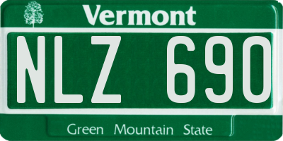 VT license plate NLZ690