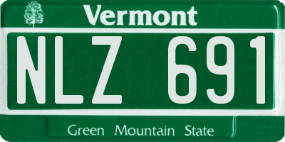 VT license plate NLZ691