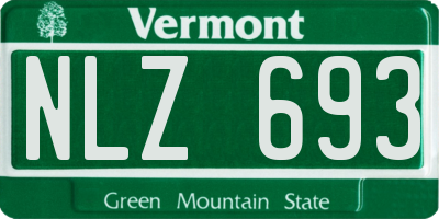VT license plate NLZ693