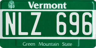 VT license plate NLZ696
