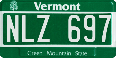 VT license plate NLZ697