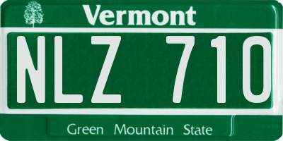 VT license plate NLZ710