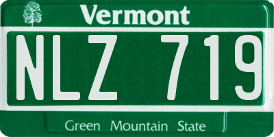 VT license plate NLZ719
