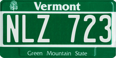 VT license plate NLZ723