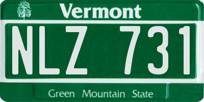 VT license plate NLZ731
