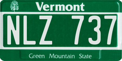 VT license plate NLZ737