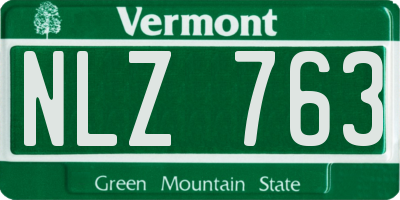 VT license plate NLZ763
