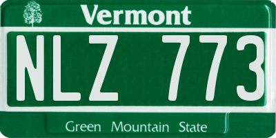 VT license plate NLZ773