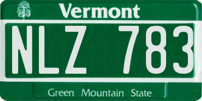 VT license plate NLZ783