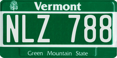 VT license plate NLZ788