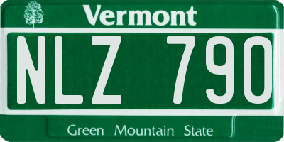 VT license plate NLZ790