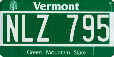 VT license plate NLZ795