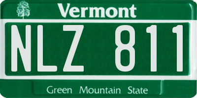 VT license plate NLZ811