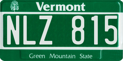 VT license plate NLZ815