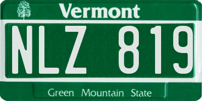 VT license plate NLZ819