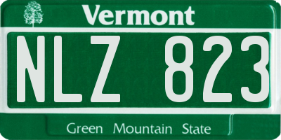 VT license plate NLZ823