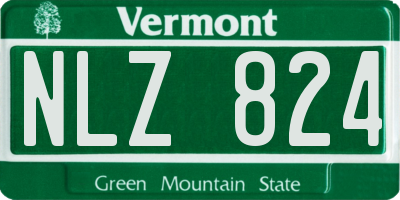 VT license plate NLZ824