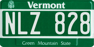VT license plate NLZ828