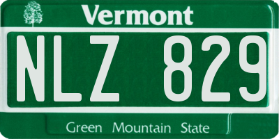 VT license plate NLZ829