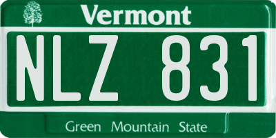 VT license plate NLZ831
