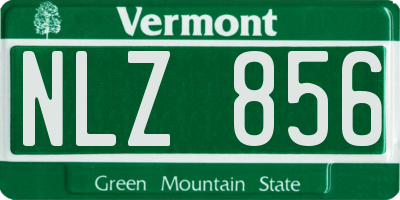 VT license plate NLZ856