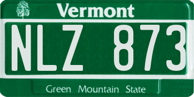 VT license plate NLZ873