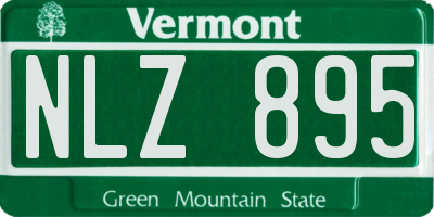 VT license plate NLZ895