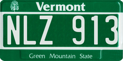 VT license plate NLZ913