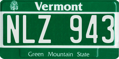 VT license plate NLZ943