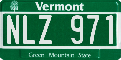 VT license plate NLZ971