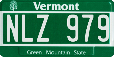 VT license plate NLZ979