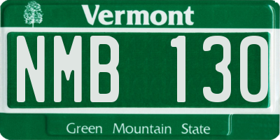 VT license plate NMB130