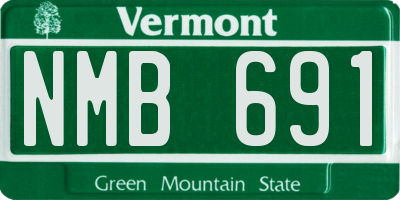 VT license plate NMB691